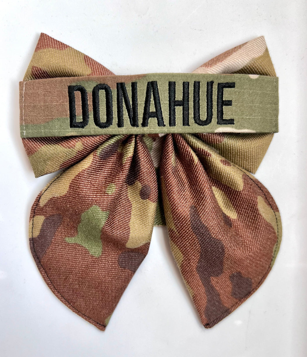 Name Tape Embroidered Fable Military Bow