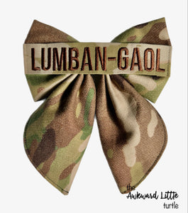 Name Tape Embroidered Fable Military Bow