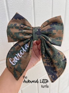 Embroidered Fable Military Bow