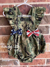 Load image into Gallery viewer, Patriotic Military Romper (Army, Air Force, Marine Corp, Navy)